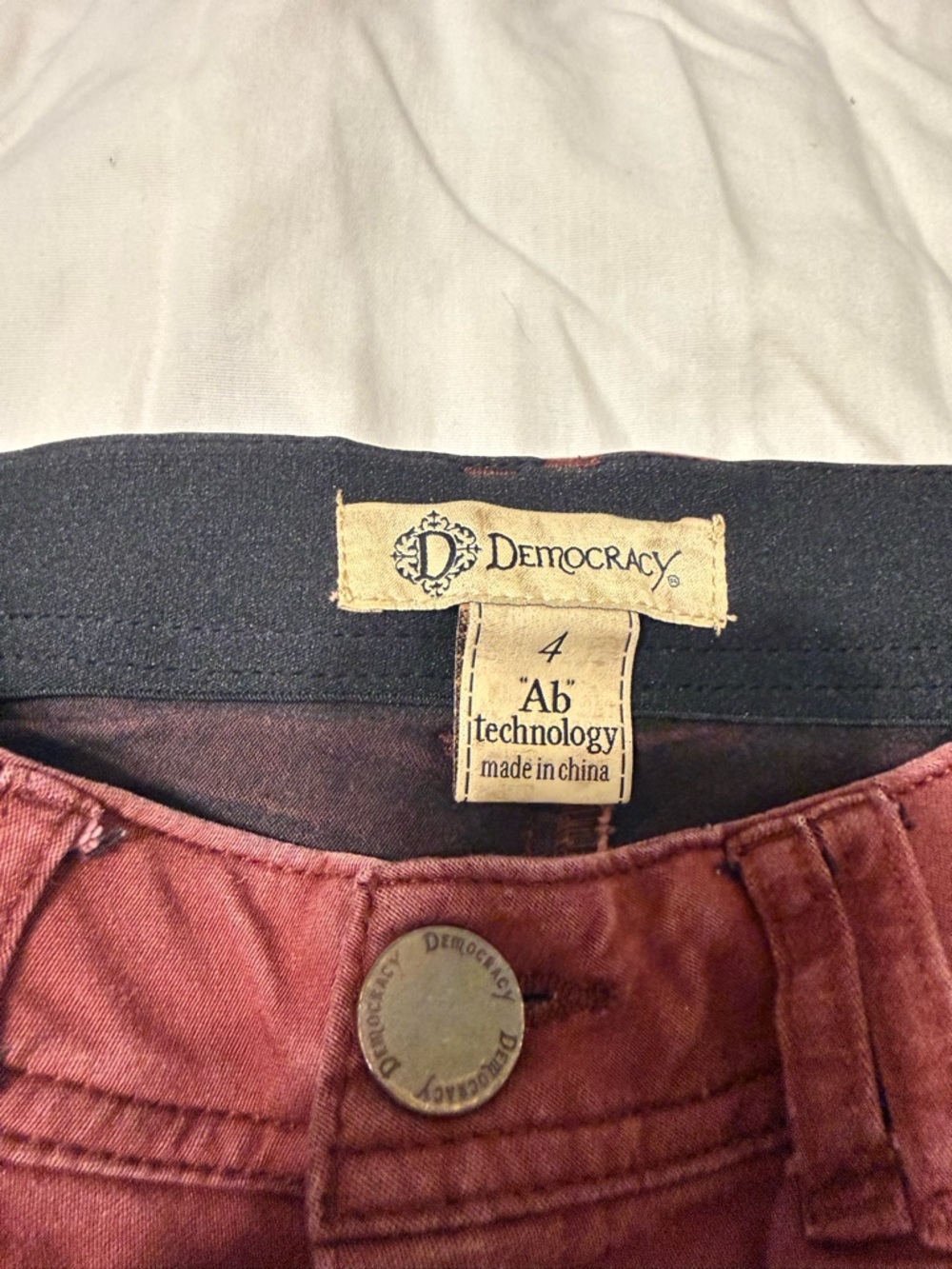 Democracy Women's Burnt Orange Skinny Jeans - Picture 3 of 5